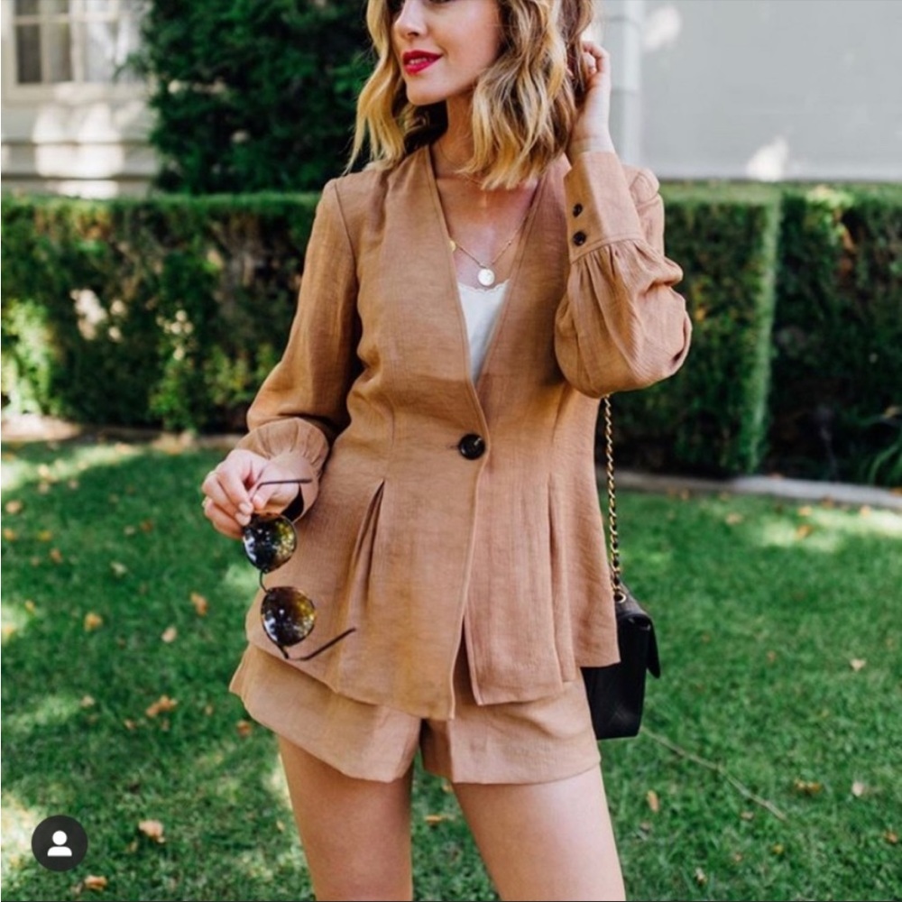 Something Navy Blazer & Shorts Set